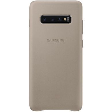 Чохол-накладка Samsung Leather Cover для Samsung Galaxy S10+ SM-G975 Gray (EF-VG975LJEGRU) [600897]