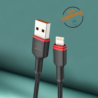 Кабель WUW-X203 USB Lightning 2,4А black (6972573336210) [806336]
