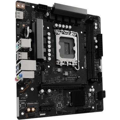 Материнська плата AsRock (1851/H810, 2*DDR5, PCIex16, HDMI, 4xSATA, M.2, Glan, 7.1ch, mATX) (H810M-H) [405613]