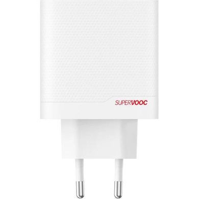 Мережевий адаптер 80W 2P SUPERVOOC WHITE OPPO (OSAB7CF3AE) [501137]