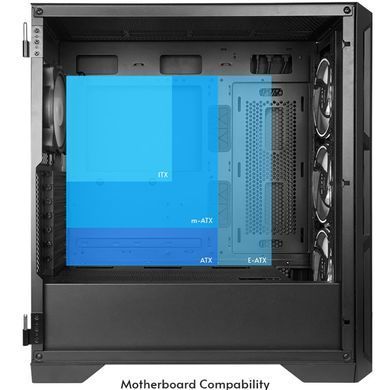 Корпус Chieftec APEX AIR 3x140mm, USB-C, E-ATX, без БЖ, Black (GA-01B-M-OP) [402943]