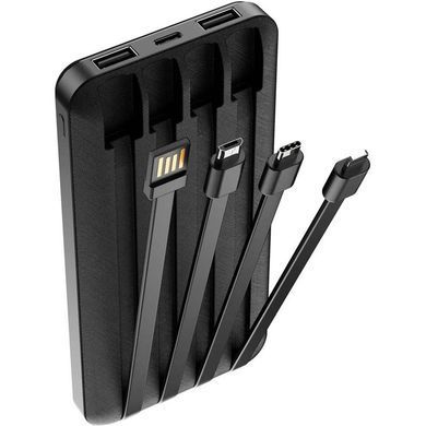 Універсальна мобільна батарея Forever TB-411 ALLin1 USB-C + Lightning + microUSB 10000mAh Black (1283126565083) [603428]