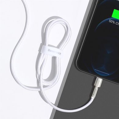Кабель Baseus Cafule Series Metal Data Cable Type-C to iP PD 20W 1m White (CATLJK-A02) [802541]