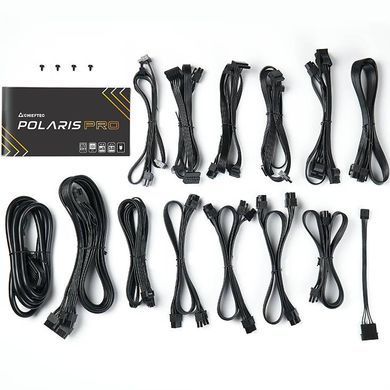 БЖ 1300W Chieftec POLARIS PRO, 135 mm, 80+ PLATINUM, Modular, Retail Box (PPX-1300FC-A3) [403278]