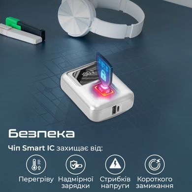Універсальна мобільна батарея Promate PowerPod-10 10000mAh 35W Black (powerpod-10.black) [603485]