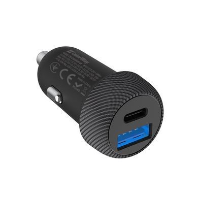Автомобільний зарядний пристрій ColorWay 2USB (Type-C PD35W + USB QC3.0) 35W Black (CW-CHA064PD-BK) [618405]