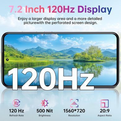 Смартфон Oukitel C69 7.2" HD+ /8GB/512GB/ T606 /6000mAh/ 64+8Мп/ NFC Purple (C69_8_512_PL) [405321]