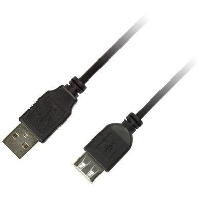 Кабель Piko USB - USB V 2.0 (M/F), 3 м, Black (1283126474118) [603749]