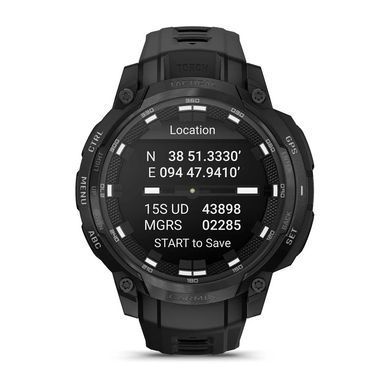 Смарт-годинник Garmin Instinct Crossover AMOLED Tactical Black with Black Silicone (010-03398-42) [619689]