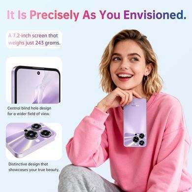 Смартфон Oukitel C69 7.2" HD+ /8GB/512GB/ T606 /6000mAh/ 64+8Мп/ NFC Purple (C69_8_512_PL) [405321]