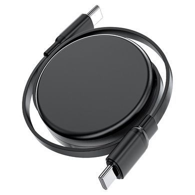 Кабель ACEFAST C13-03 USB-C to USB-C dual retraction charging data cable Black (6974316280132) [803613]