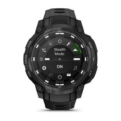 Смарт-годинник Garmin Instinct Crossover AMOLED Tactical Black with Black Silicone (010-03398-42) [619689]