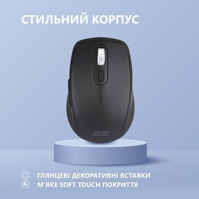 Миша 2E MF225 Silent, WL/BT, чорний (2E-MF225WBK) [104009]