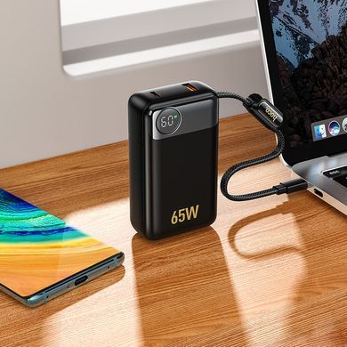 Зовнішній акумулятор HOCO Q53 Skillful PD65W power bank(12000mAh) Black (6942007672597) [806622]