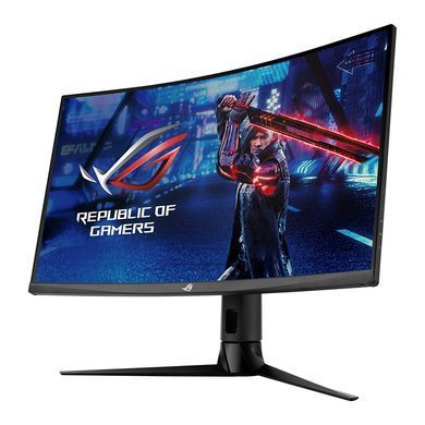 Монітор Asus 31.5" ROG Strix XG32VC HDMI, DP, USB-C, VA, 2560x1440, 170Hz, 1ms, sRGB 125%, CURVED, FreeSync, HAS, HDR400 (90LM03S0-B04170) [10810]