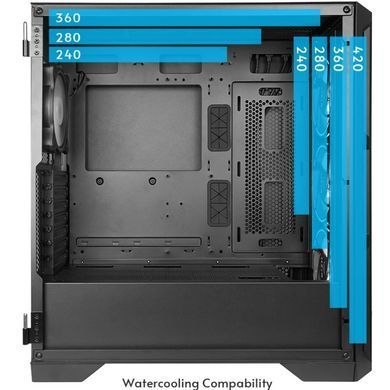 Корпус Chieftec APEX AIR 3x140mm, USB-C, E-ATX, без БЖ, Black (GA-01B-M-OP) [402943]