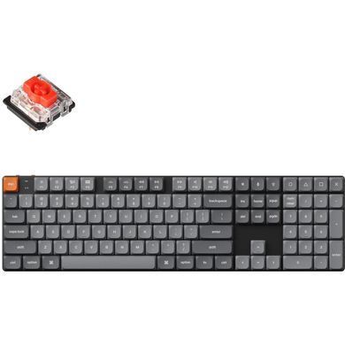 Клавіатура механічна Keychron K5 Max 104Key, Gateron MX 2.0 Red, WL/BT/USB-A, QMK, RGB, чорний (K5M-B1-UA) [103702]
