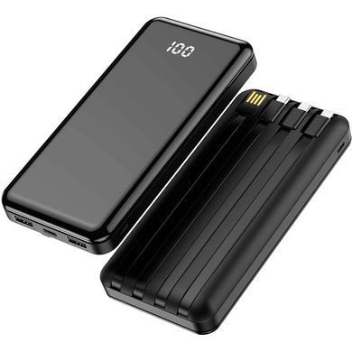 Універсальна мобільна батарея Forever TB-411 ALLin1 USB-C + Lightning + microUSB 10000mAh Black (1283126565083) [603428]