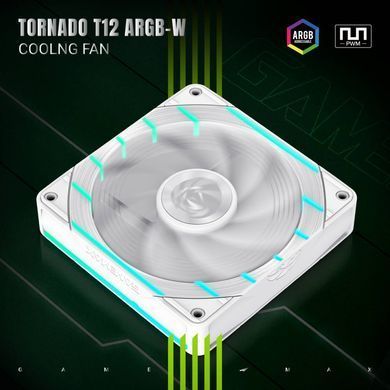 Кулер для корпуса GAMEMAX (Tornado T12 ARGB-W) [304691]
