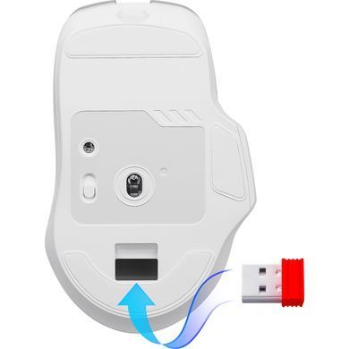 Мишка Defender Astro Elite GM-056, бездротова, ігрова, 3200dpi., 7кн., 500 mAh, біла (52056) [401321]