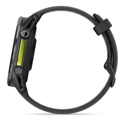 Смарт-годинник Garmin Forerunner 970 Black Carbon Gray DLC Titanium with Black/Translucent Whitestone Silicone with Slate Buckle (010-02969-60) [613061]