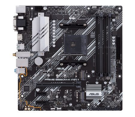 Материнcька плата ASUS PRIME B550M-A WIFI II sAM4 B550 4xDDR4 M.2 HDMI DP D-Sub Wi-Fi BT mATX (90MB19X0-M0EAY0) [109083]