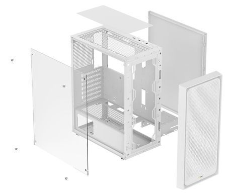 Корпус для комп'ютера MATX W/O PSU GAMMA C50 WH OCYPUS (GAMMA-C50-WHG000XX-GL) [502865]