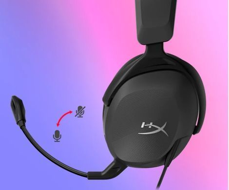 Гарнітура ігрова HyperX Cloud Stinger 2 Core, mini-jack/dual 3.5мм, 2м/0.15м, чорний (683L9AA) [107313]