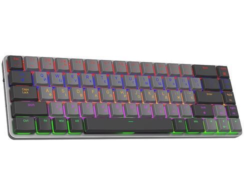 Клавіатура бездротова GamePro Red Swich Low Profile Wireless Dark Gray (MK122R) [606055]