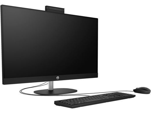Комп'ютер персональний моноблок HP All-in-One 27" FHD IPS AG, Intel i3-1315U, 16GB, F512GB, UMA, WiFi, кл+м, DOS, чорний (AR0N6EA) [101142]