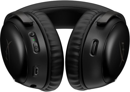 Гарнітура ігрова HyperX Cloud III, WL/USB-A/USB-C, чорний (77Z45AA) [107368]