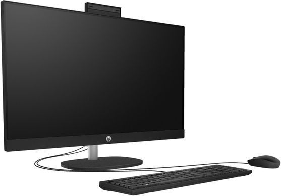 Комп'ютер персональний моноблок HP All-in-One 27" FHD IPS AG, Intel U5-125U, 16GB, F512GB, UMA, WiFi, кл+м, DOS, чорний (D3SB6EA) [113955]