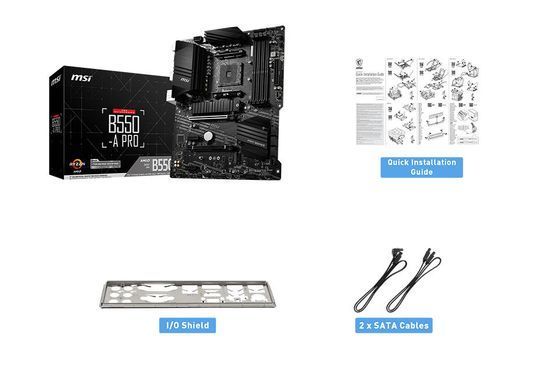 Материнcька плата MSI B550-A PRO sAM4 B550 4xDDR4 HDMI DP ATX (911-7C56-076) [109256]