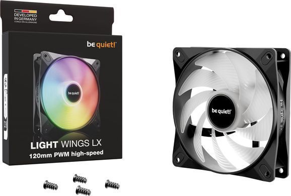 Вентилятор be quiet! Light Wings LX 120mm PWM High-Speed Black (BL123) [620199]