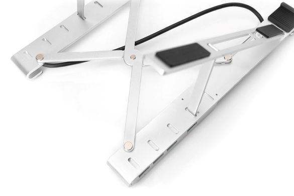 Підставка для ноутбука DIGITUS Variable Notebook Stand, до 17'', USB-C Dock 5-Port, сіра (DA-90424) [108783]