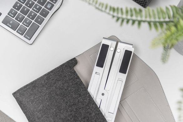 Підставка для ноутбука DIGITUS Variable Notebook Stand, до 17'', USB-C Dock 5-Port, сіра (DA-90424) [108783]