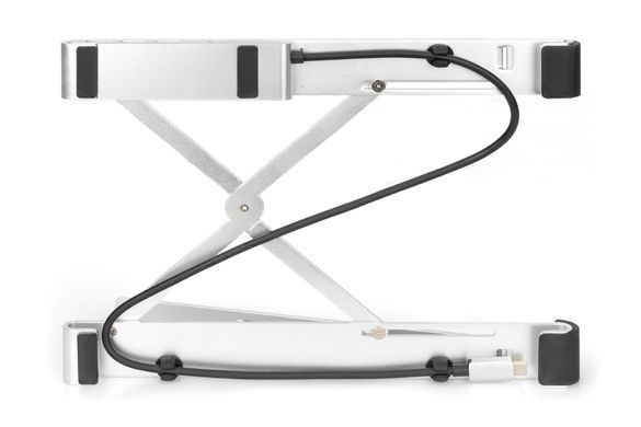 Підставка для ноутбука DIGITUS Variable Notebook Stand, до 17'', USB-C Dock 5-Port, сіра (DA-90424) [108783]