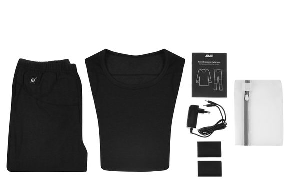 2E Tactical Жіноча термобілизна з підігрівом eFiber for Women Black, розмір XL
