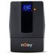 Джерело безперебійного живлення NJOY Horus Plus 2000 (PWUP-LI200H1-AZ01B) Lin.int., AVR, 4 x евро, USB, LCD, пластик (Horus Plus 2000 USB) [610749], фото 1