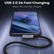 Кабель USB 2.0 AM-Type-C M, 1 м, 60W Чорний, 90&deg;Angle US385 UGREEN (20299) [404053], фото 5