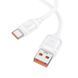 Кабель HOCO X115 Surpass 100W fast charging data cable Type-C White (6942007651981) [806389], фото 3