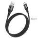 Кабель HOCO X50 USB to Micro 2.4A, 1m, nylon, aluminum connectors, Black (6931474734211) [805373], фото 1