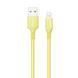 Кабель ColorWay USB - Lightning (M/M), soft silicone, 2.4 А, 1 м, Yellow (CW-CBUL043-Y) [614904], фото 1