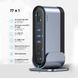 USB-хаб Baseus UnionJoy 17-Port Triple-Display Docking Station Space Grey（USB-C to HDMI4K@60Hz*2+DP4K@60Hz*1+USB3.0*3+USB-C3.0*2+USB2.0*2+PD*1+PC*1+ (B00532304811-00) [805335], фото 9