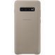 Чохол-накладка Samsung Leather Cover для Samsung Galaxy S10+ SM-G975 Gray (EF-VG975LJEGRU) [600897], фото 4