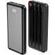 Універсальна мобільна батарея Forever TB-411 ALLin1 USB-C + Lightning + microUSB 10000mAh Black (1283126565083) [603428], фото 2