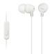 Навушники In-ear Sony MDR-EX15AP 3.5 mini-jack, Mic, Білий (MDREX15APW.CE7) [107280]