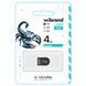 Флеш-накопичувач Wibrand USB 2.0 Scorpio 4Gb Black (WI2.0/SC4M3B) [802884], фото 2