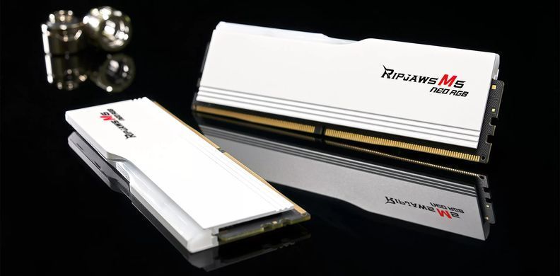 Модуль пам`ятi DDR5 2x16GB/6000 G.Skill Ripjaws M5 Neo RGB White (F5-6000J3636F16GX2-RM5NRW) [613488]