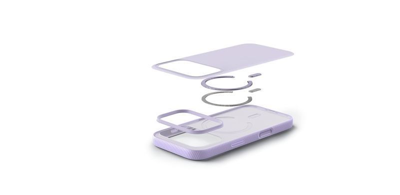 Чохол Belkin для iPhone 17 Pro, Magnetic Protective Grip, Lavender (MSA035HQLV) [111902]